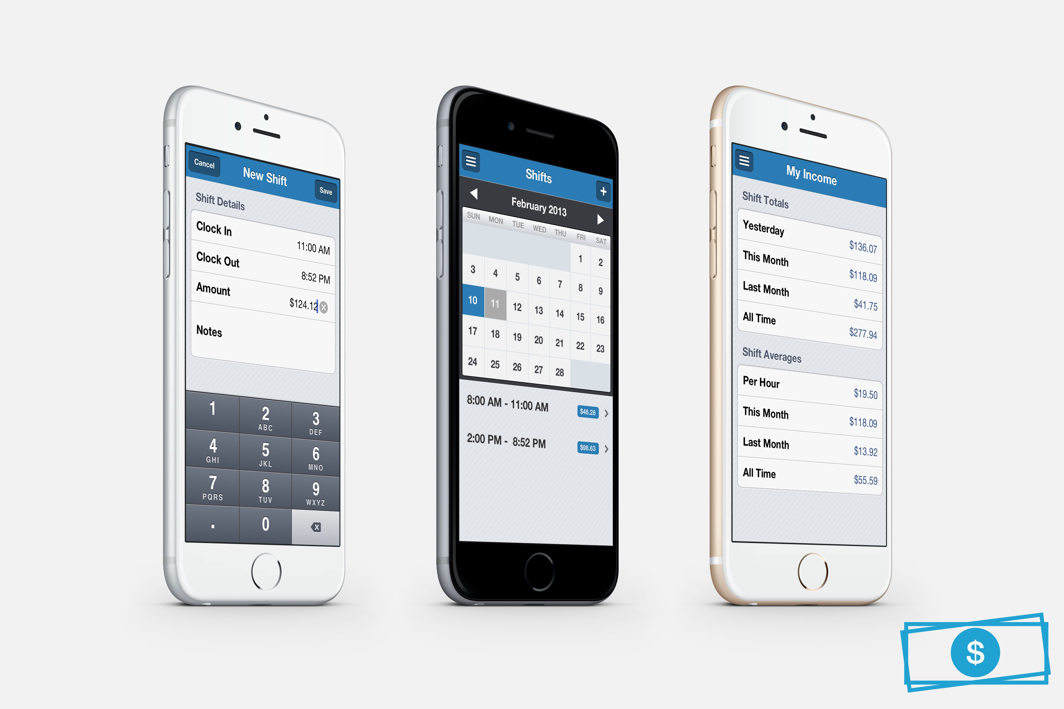 Tip Counter - Track tips from your jobs with ease so you always know what to expect