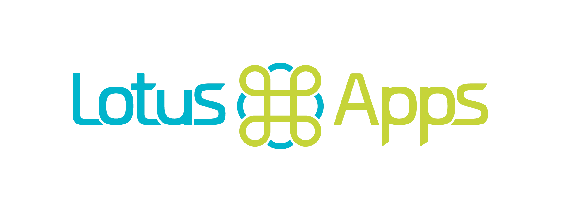 The Lotus Apps logo: "Lotus" in blue and "Apps" in green on either side of a command-key symbol