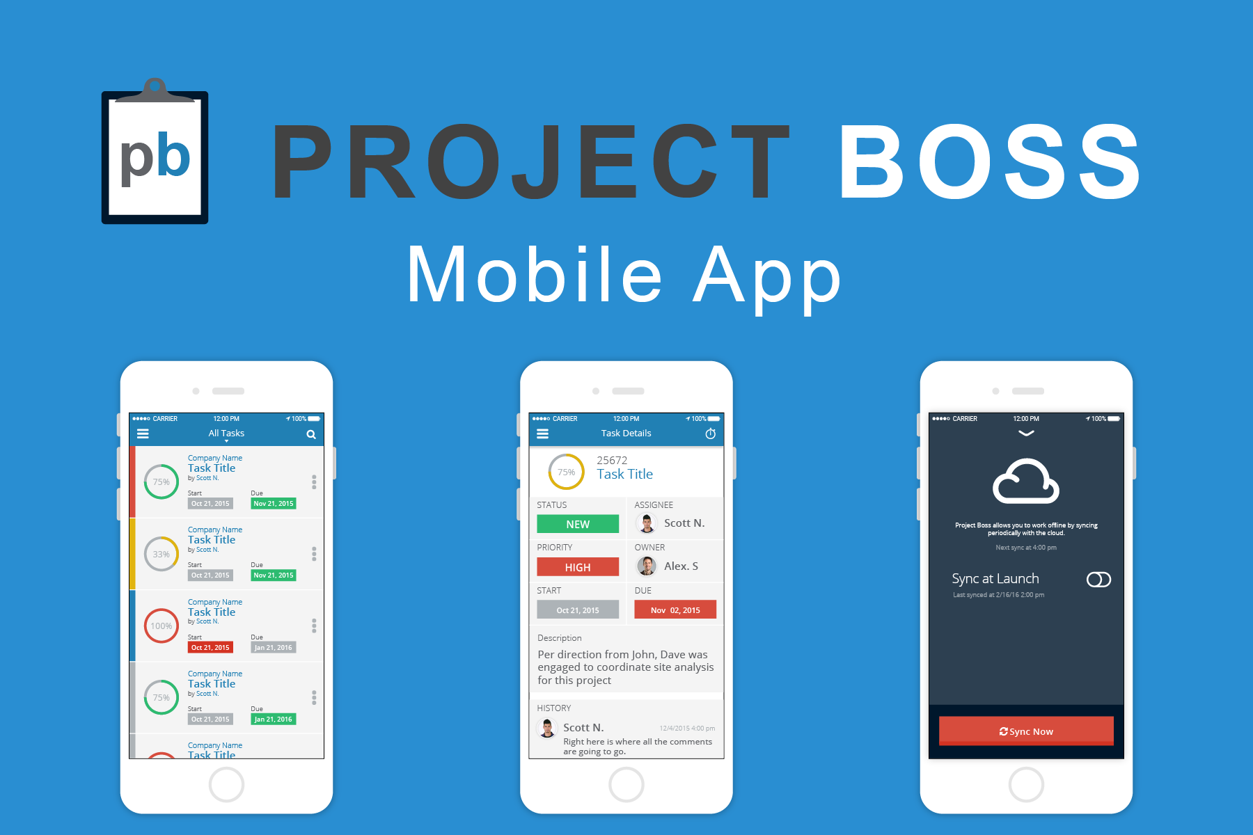 Project Boss Mobile App