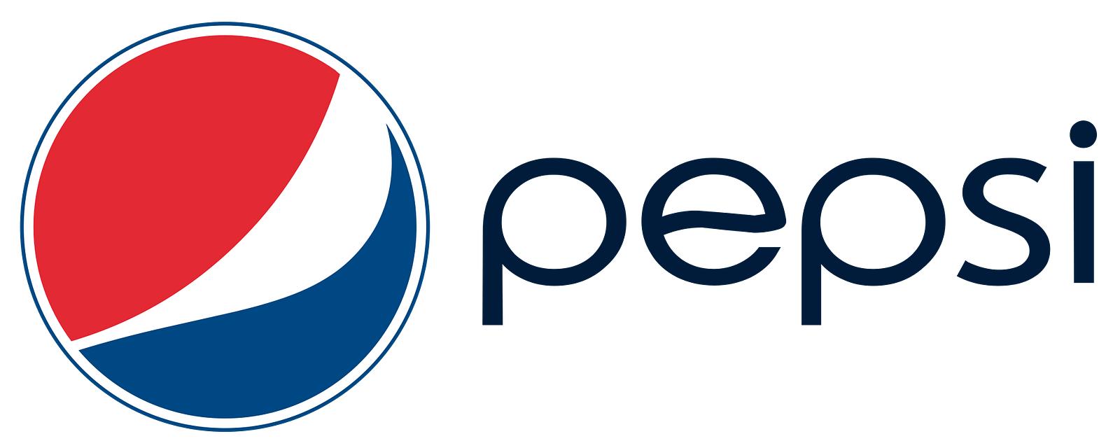 The Pepsi globe and wordmark, an example of a mixed logo