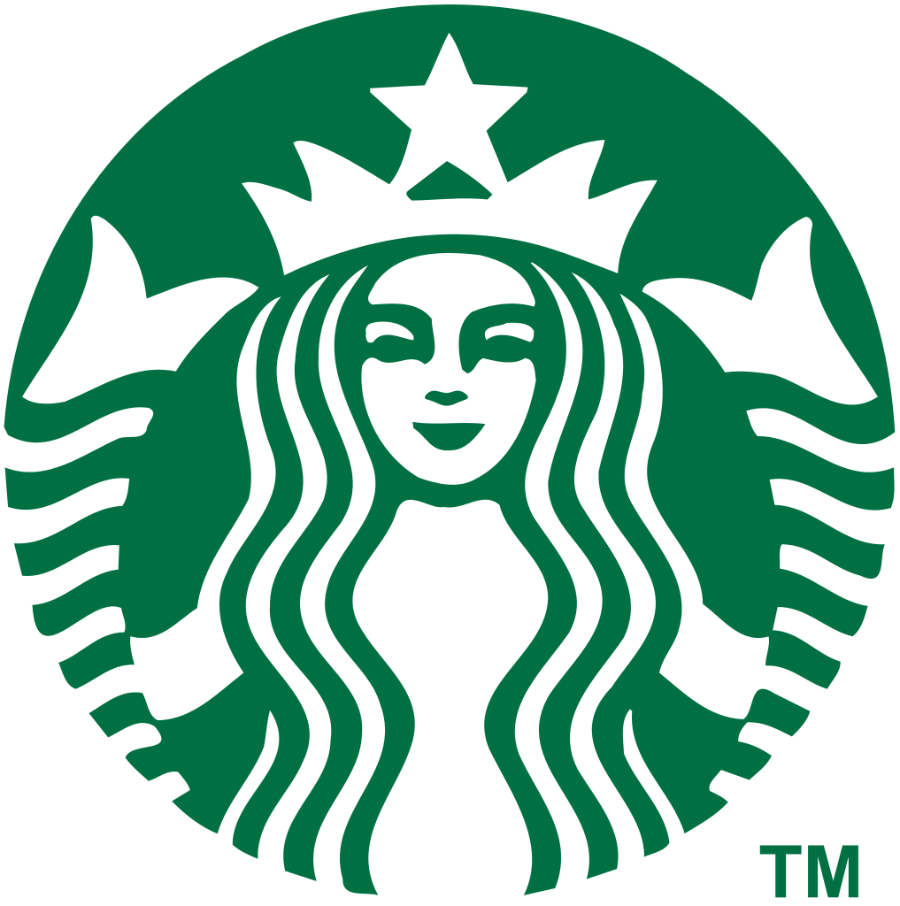 The Starbucks siren, an example of a symbol logo