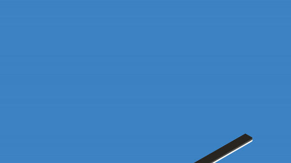 Animation of a desk with a laptop, coffee, phone and notebooks: Share the Journey, 10 Years of Software